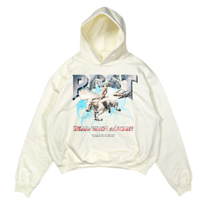 LEAD WITH ACTION - HOODIE (CREAM)